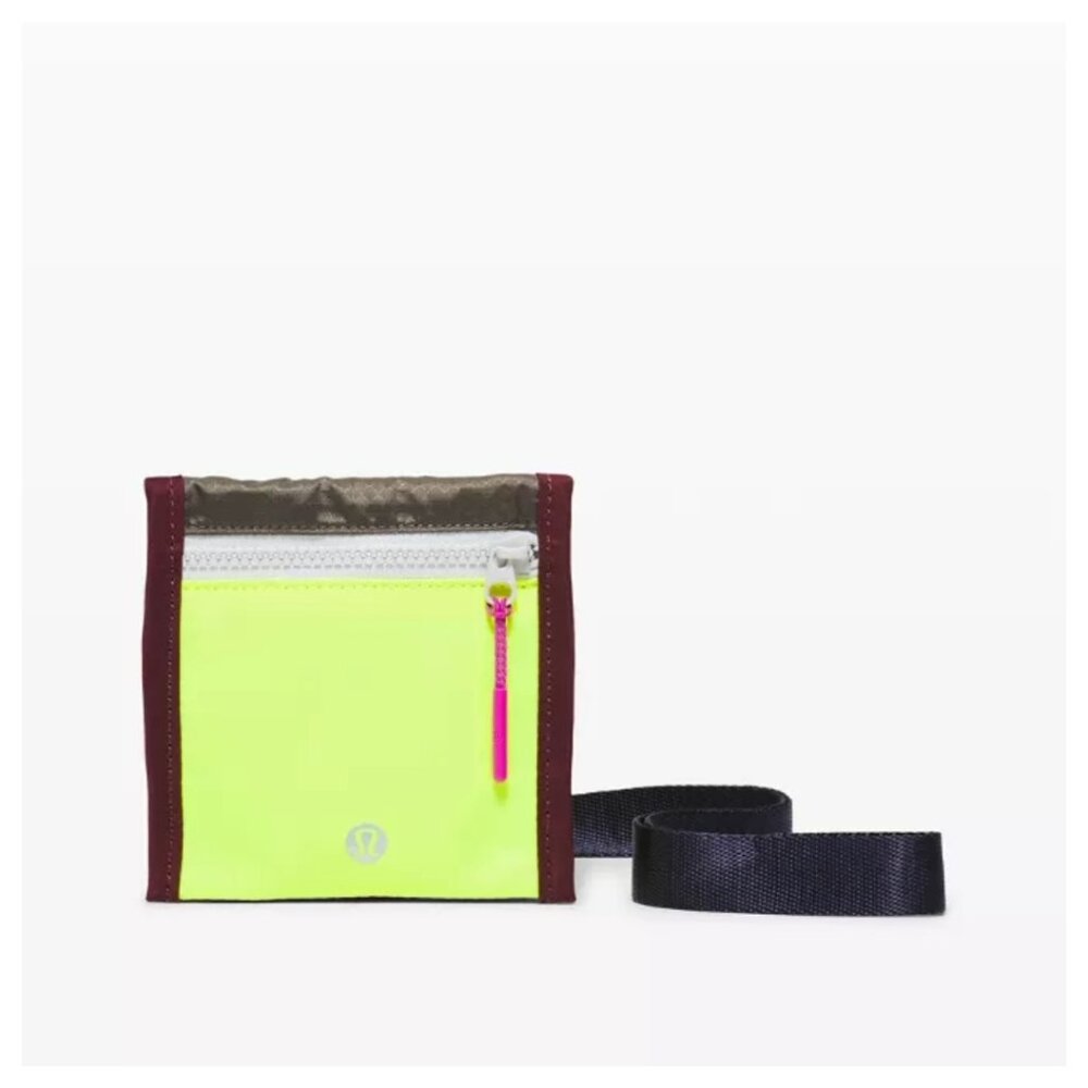 Lululemon Ever Ready Crossbody Wallet Gorp Hiking Travel Festival Neon Concert